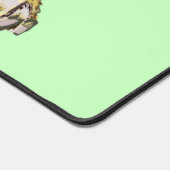 パグおもしろいドッグカスタムカラー デスクマット (コーナー)