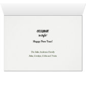 パグおもしろいドッグスタイル年賀状 (内部横(下))