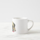 パグおもしろいドッグ付エスプレッソカップ エスプレッソカップ (右)