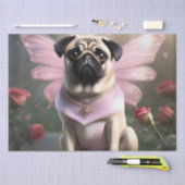 パグおもしろいフェアリープリンセス 薄葉紙 (クラフト)