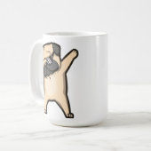 パグおもしろいン コーヒーマグカップ (正面左)