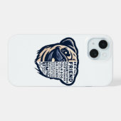 パグおもしろい犬 iPhone 15ケース (裏面横)