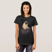パグがタバコを吸う面白いミーム 犬 ミーム ストリート Tシャツ (正面フル)
