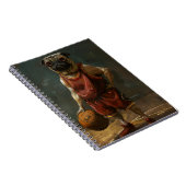 パグがバスケットボールをプレイ ノートブック (右側)