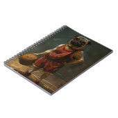 パグがバスケットボールをプレイ ノートブック (左側)