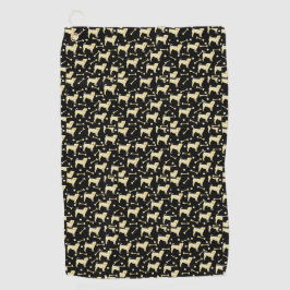 パグきらきら光る ゴルフタオル