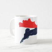 パグすごいコーヒーカップ コーヒーマグカップ (正面左)