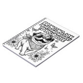 パグで人生に喜びを与えるノート ノートブック (左側)