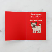 パグで早く元気になる カード (内部)