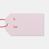 パグとキスかわいいパグ犬 ギフトタグ (裏面横)