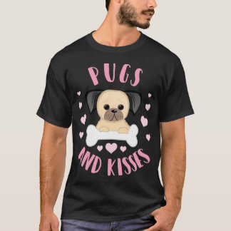 パグとキス - パグのダジャレ - バレンタインのダジャレ - 笑える Tシャツ