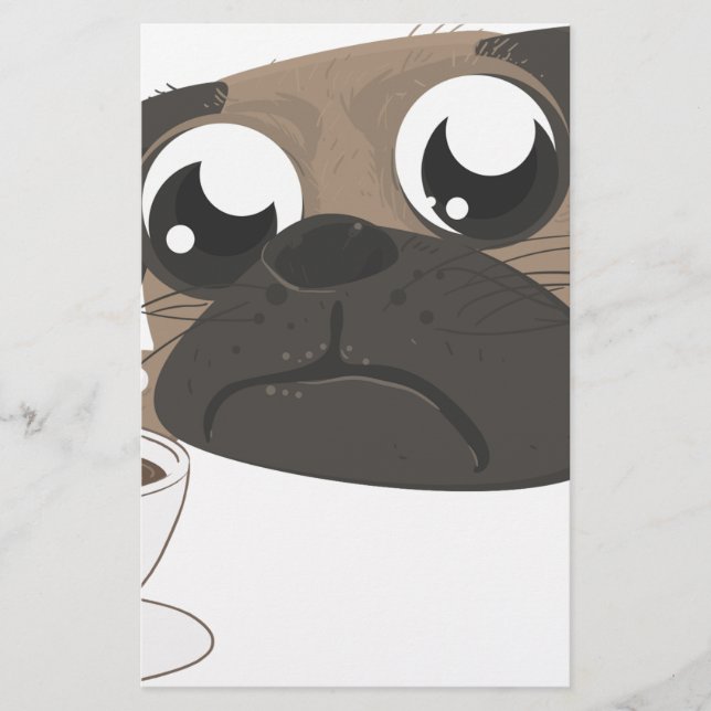 パグとコーヒー (正面)