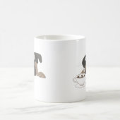 パグとコーヒー コーヒーマグカップ (中央)