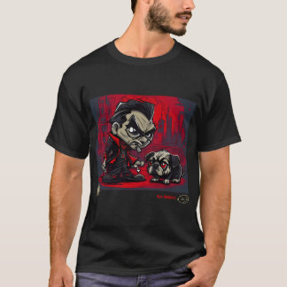パグとドラキュラのグラフィティアート11 Tシャツ