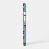 パグとハート iPhone 16ケース (左側面)