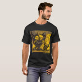パグと人狼のグラフィティアート 2 Tシャツ (正面フル)