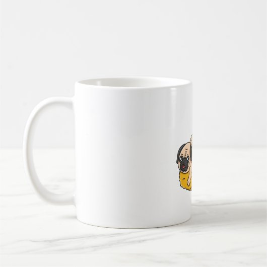 パグと天ぷら コーヒーマグカップ (左)