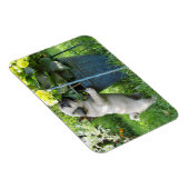 パグと花の磁石 マグネット (右側)