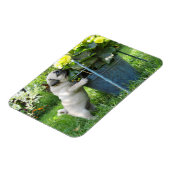 パグと花の磁石 マグネット (左側)