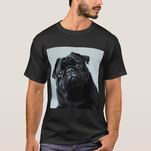 パグにされました! Tシャツ (正面)