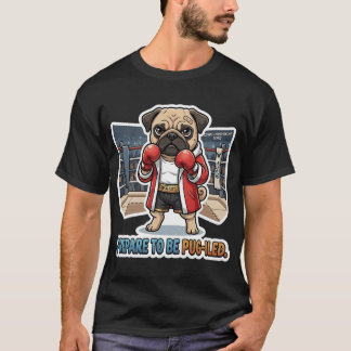 パグに殴られろ パグ ボクサー グッズ 赤いローブ Tシャツ