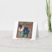 パグのお茶会 カード (裏面)