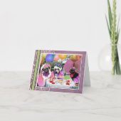 パグのお茶会 カード (正面)