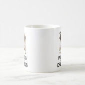パグのない薬剤 コーヒーマグカップ (中央)