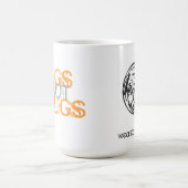 パグのない薬剤 コーヒーマグカップ (中央)