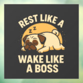 パグのように眠ってボスのように起きろ ウィンドウサイン (シート3)