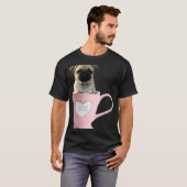 パグのカップ大2 Tシャツ (正面フル)