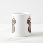 パグのキャラクターマグ カワイイ犬の顔 コーヒーマグカップ (中央)