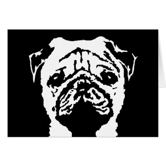 パグのギフト-カード (正面横)