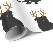 パグのクリスマスの包装紙 ラッピングペーパー (ロールコーナー)