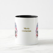 パグのクリスマスコーヒーマグ マグカップ (中央)