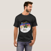パグのクリスマスサイン 805 Tシャツ (正面フル)