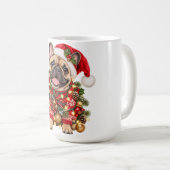 パグのクリスマスセーター マグカップ (正面右)