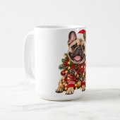 パグのクリスマスセーター マグカップ (正面左)