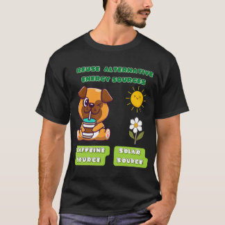 パグのコーヒー Tシャツ