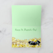 パグのセントパトリックの日カード カード (内部)