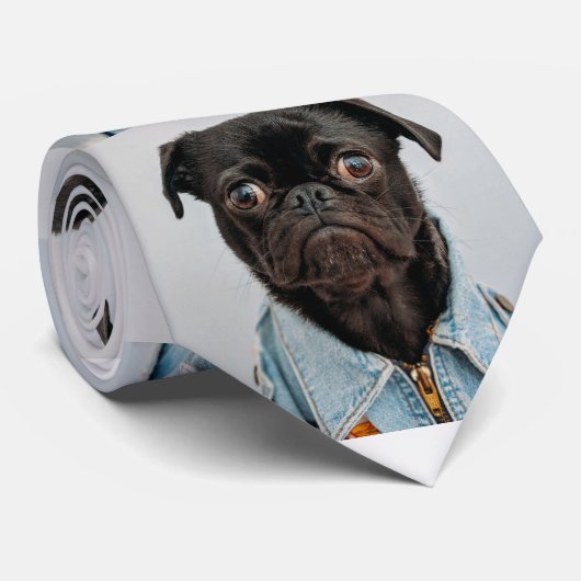 パグのタイ ネクタイ (ロール)