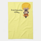 パグのトルコの感謝祭 キッチンタオル (縦)