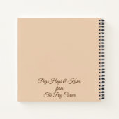 パグのノートが好きな女の子 ノートブック (裏面)