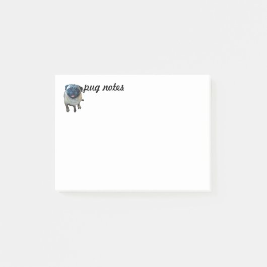 パグのノート ポストイット (正面)