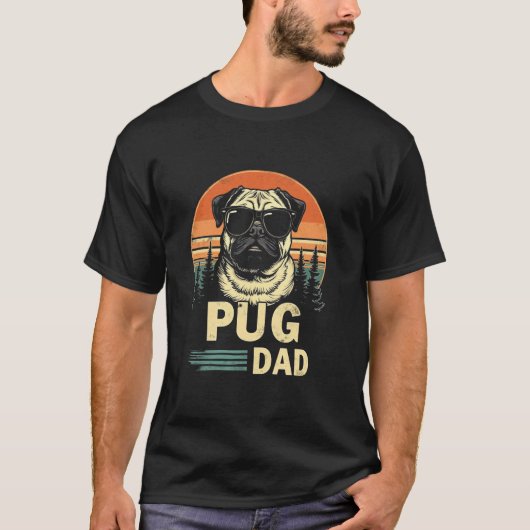 パグのパパ Tシャツ (正面)