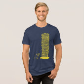 パグのパンケーキの山 トライブレンドＴシャツ (正面全面)