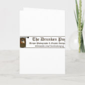 パグのパーティの招待状 招待状 (裏面)