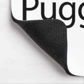 パグのマウスパッド-幸運になって下さい マウスパッド (コーナー)