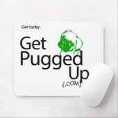パグのマウスパッド-幸運になって下さい マウスパッド (マウス)