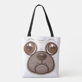 パグのマグカップ 子犬の顔 イラスト トートバッグ (裏面)